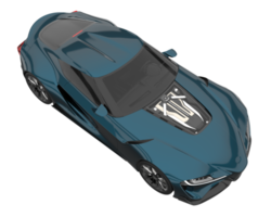 Sport car isolated on transparent background. 3d rendering - illustration png