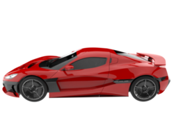 coche deportivo aislado sobre fondo transparente. Representación 3d - ilustración png