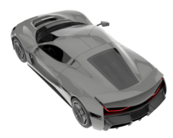 voiture de sport isolée sur fond transparent. rendu 3d - illustration png