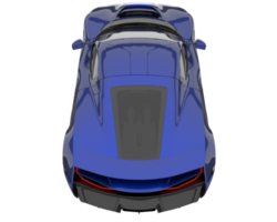 Sport car isolated on transparent background. 3d rendering - illustration png