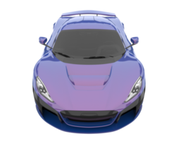 Sport car isolated on transparent background. 3d rendering - illustration png