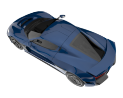 Sport car isolated on transparent background. 3d rendering - illustration png