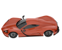 Sport car isolated on transparent background. 3d rendering - illustration png