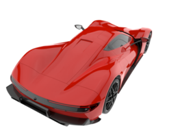 Sport car isolated on transparent background. 3d rendering - illustration png
