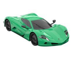 Sport car isolated on transparent background. 3d rendering - illustration png
