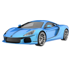 Sport car isolated on transparent background. 3d rendering - illustration png