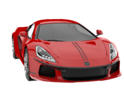 carro esporte isolado em fundo transparente. renderização 3D - ilustração png