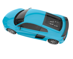 sport auto geïsoleerd Aan transparant achtergrond. 3d renderen - illustratie png