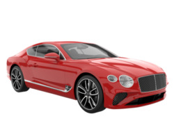 Sport car isolated on transparent background. 3d rendering - illustration png