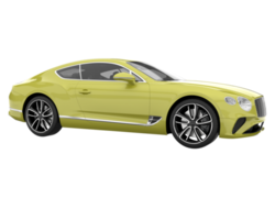 Sport car isolated on transparent background. 3d rendering - illustration png