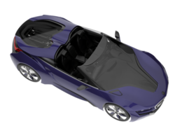 carro esporte isolado em fundo transparente. renderização 3D - ilustração png