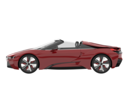 carro esporte isolado em fundo transparente. renderização 3D - ilustração png