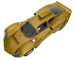 carro esporte isolado em fundo transparente. renderização 3D - ilustração png