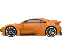 Sport car isolated on transparent background. 3d rendering - illustration png