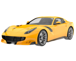 carro esporte isolado em fundo transparente. renderização 3D - ilustração png