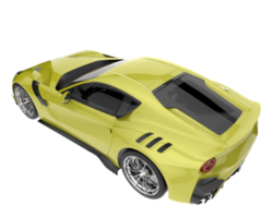 carro esporte isolado em fundo transparente. renderização 3D - ilustração png