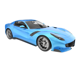 voiture de sport isolée sur fond transparent. rendu 3d - illustration png