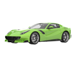 voiture de sport isolée sur fond transparent. rendu 3d - illustration png