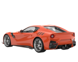 Sport car isolated on transparent background. 3d rendering - illustration png