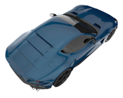 Sport car isolated on transparent background. 3d rendering - illustration png