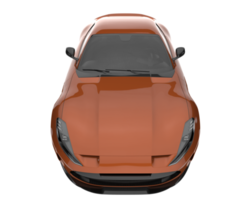 voiture de sport isolée sur fond transparent. rendu 3d - illustration png