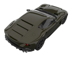 voiture de sport isolée sur fond transparent. rendu 3d - illustration png