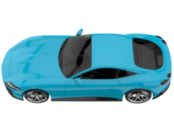 voiture de sport isolée sur fond transparent. rendu 3d - illustration png