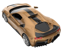 Sport car isolated on transparent background. 3d rendering - illustration png