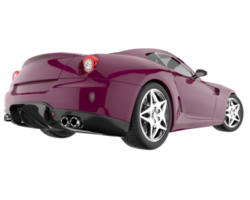 voiture de sport isolée sur fond transparent. rendu 3d - illustration png