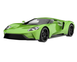 voiture de sport isolée sur fond transparent. rendu 3d - illustration png