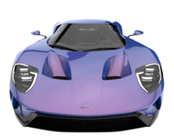 Sport car isolated on transparent background. 3d rendering - illustration png