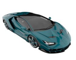 voiture de sport isolée sur fond transparent. rendu 3d - illustration png