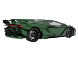 voiture de sport isolée sur fond transparent. rendu 3d - illustration png