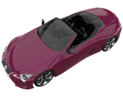 Sport car isolated on transparent background. 3d rendering - illustration png