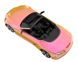 carro esporte isolado em fundo transparente. renderização 3D - ilustração png