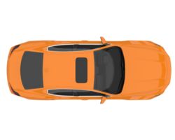 voiture de sport isolée sur fond transparent. rendu 3d - illustration png