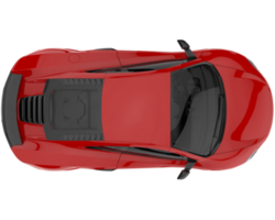 Sport car isolated on transparent background. 3d rendering - illustration png