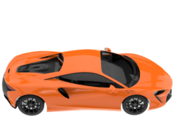 Sport car isolated on transparent background. 3d rendering - illustration png