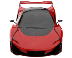 voiture de sport isolée sur fond transparent. rendu 3d - illustration png