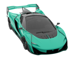 voiture de sport isolée sur fond transparent. rendu 3d - illustration png