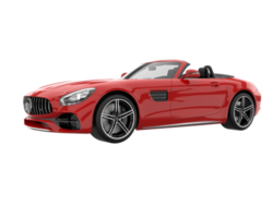 voiture de sport isolée sur fond transparent. rendu 3d - illustration png