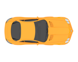 Sport car isolated on transparent background. 3d rendering - illustration png