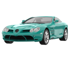 voiture de sport isolée sur fond transparent. rendu 3d - illustration png