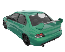 Sport car isolated on transparent background. 3d rendering - illustration png