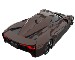 voiture de sport isolée sur fond transparent. rendu 3d - illustration png