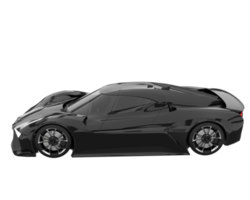 voiture de sport isolée sur fond transparent. rendu 3d - illustration png