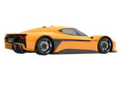 voiture de sport isolée sur fond transparent. rendu 3d - illustration png