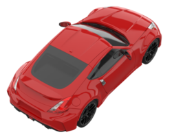 voiture de sport isolée sur fond transparent. rendu 3d - illustration png