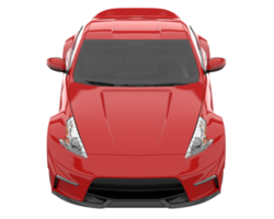 voiture de sport isolée sur fond transparent. rendu 3d - illustration png