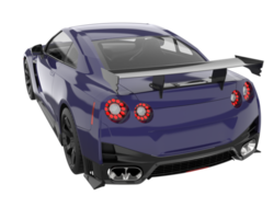 voiture de sport isolée sur fond transparent. rendu 3d - illustration png